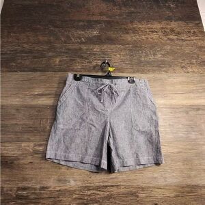 Talbots Gray Striped Women's Shorts